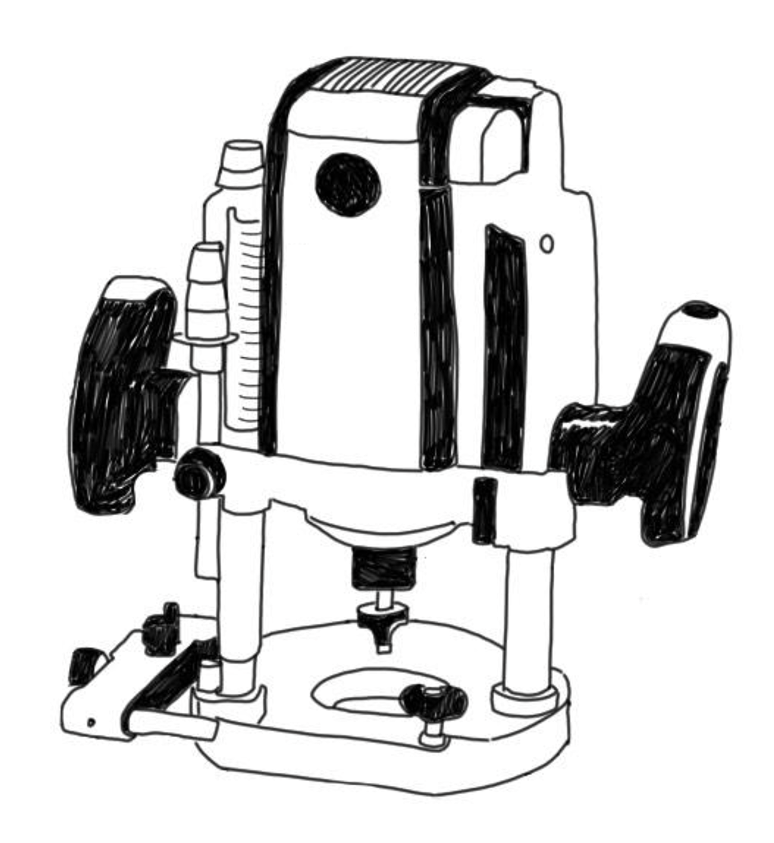 illustration d'une défonceuse